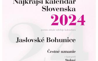Získali sme čestné uznanie v súťaži Najkrajšie kalendáre Slovenska 2024