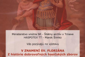 Výstava - história dobrovoľného hasičstva v okrese Trnava