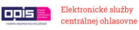 Elektronické služby centrálnej ohlasovne